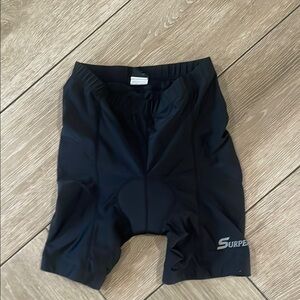 Women's Padded Black Bike Shorts (C)